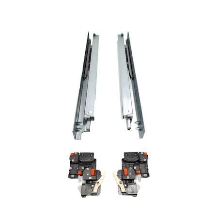 Dtc 21in Soft-close Full Extension Zinc Drawer Slide with Locking Clips - 90 Lbs Weight Rating DS20533H